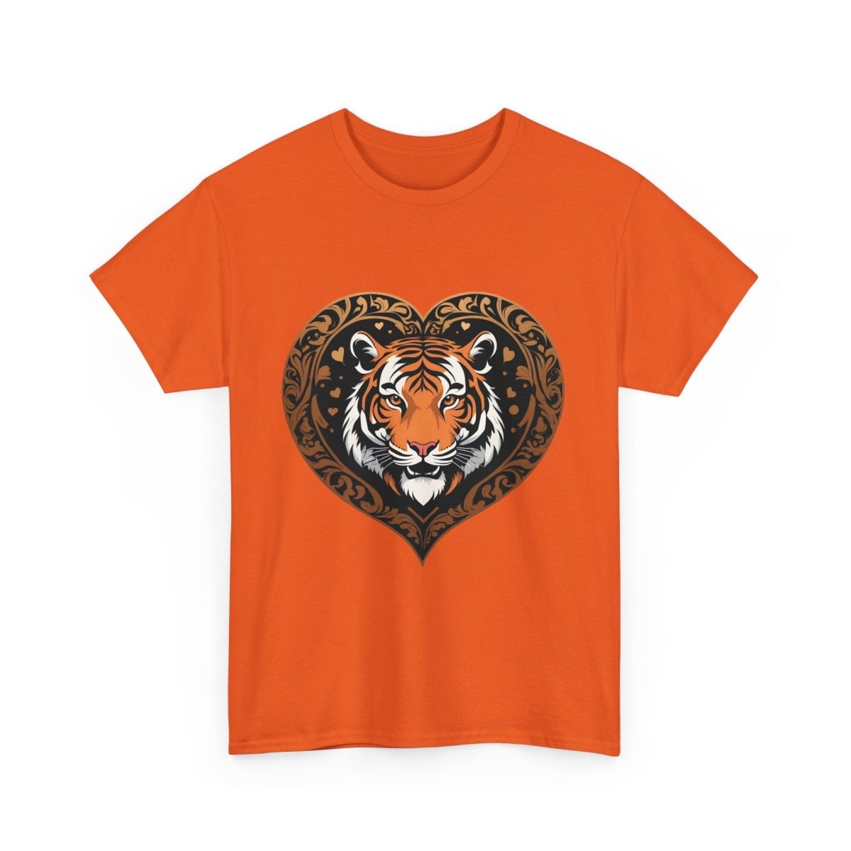 Trendiges Tiger Herzform Logo T - Shirt - TeeGerDesign - T - Shirt -