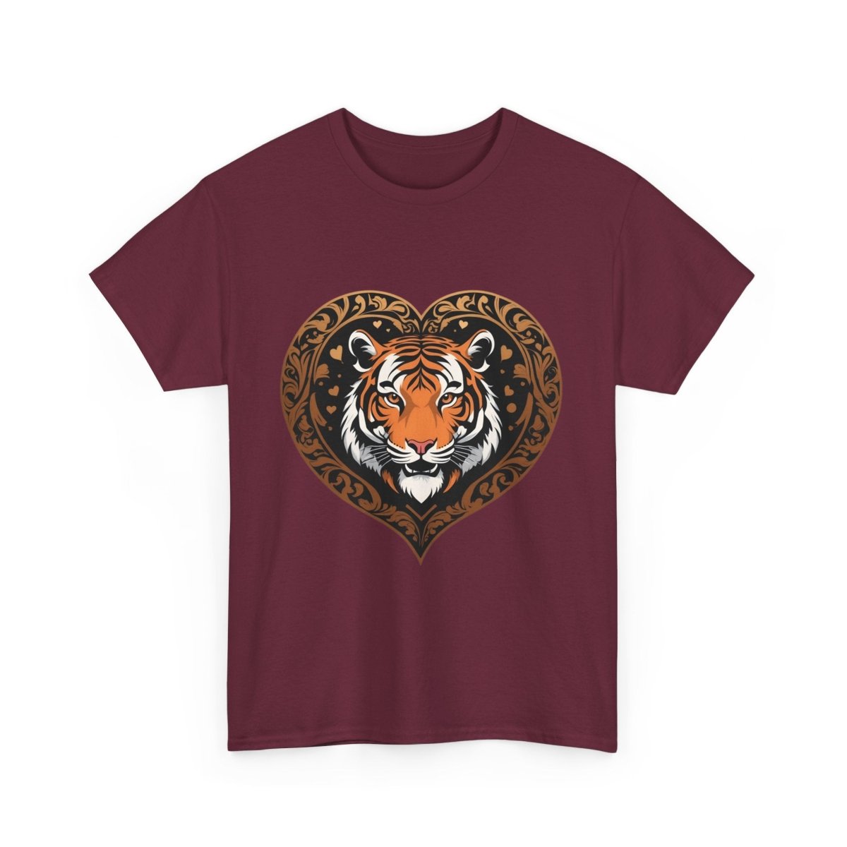 Trendiges Tiger Herzform Logo T - Shirt - TeeGerDesign - T - Shirt -