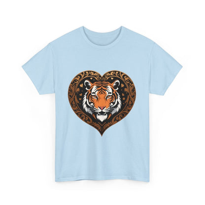 Trendiges Tiger Herzform Logo T - Shirt - TeeGerDesign - T - Shirt - 