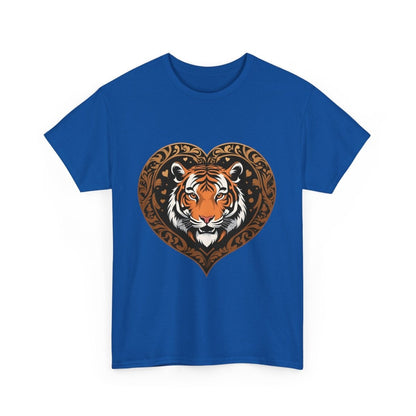 Trendiges Tiger Herzform Logo T - Shirt - TeeGerDesign - T - Shirt -