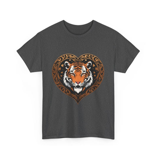 Trendiges Tiger Herzform Logo T - Shirt - TeeGerDesign - T - Shirt - 