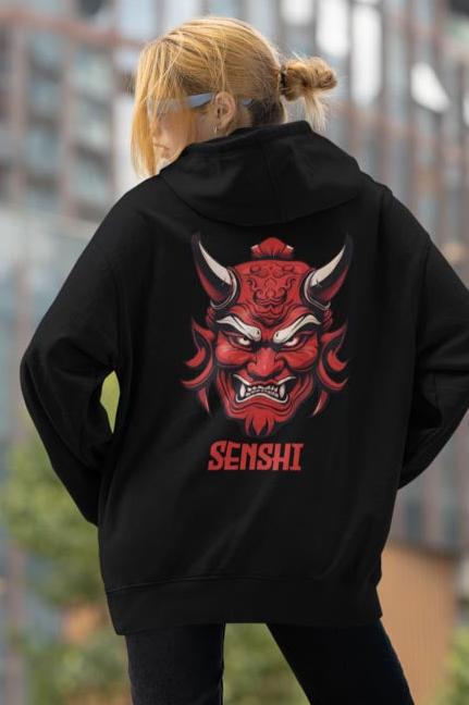 Unique Warrior Senshi Hoodie - Japanese Style - TeeGerDesign - Hoodie - DTG