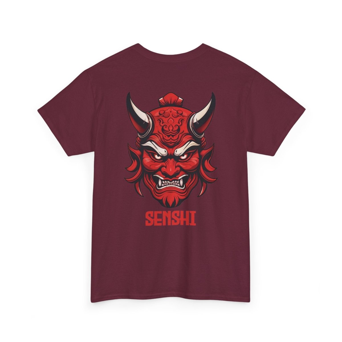 Unique Warrior Senshi T - Shirt mit Oni - Maske - TeeGerDesign - T - Shirt - Crew neck