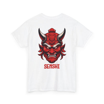 Unique Warrior Senshi T - Shirt mit Oni - Maske - TeeGerDesign - T - Shirt - Crew neck