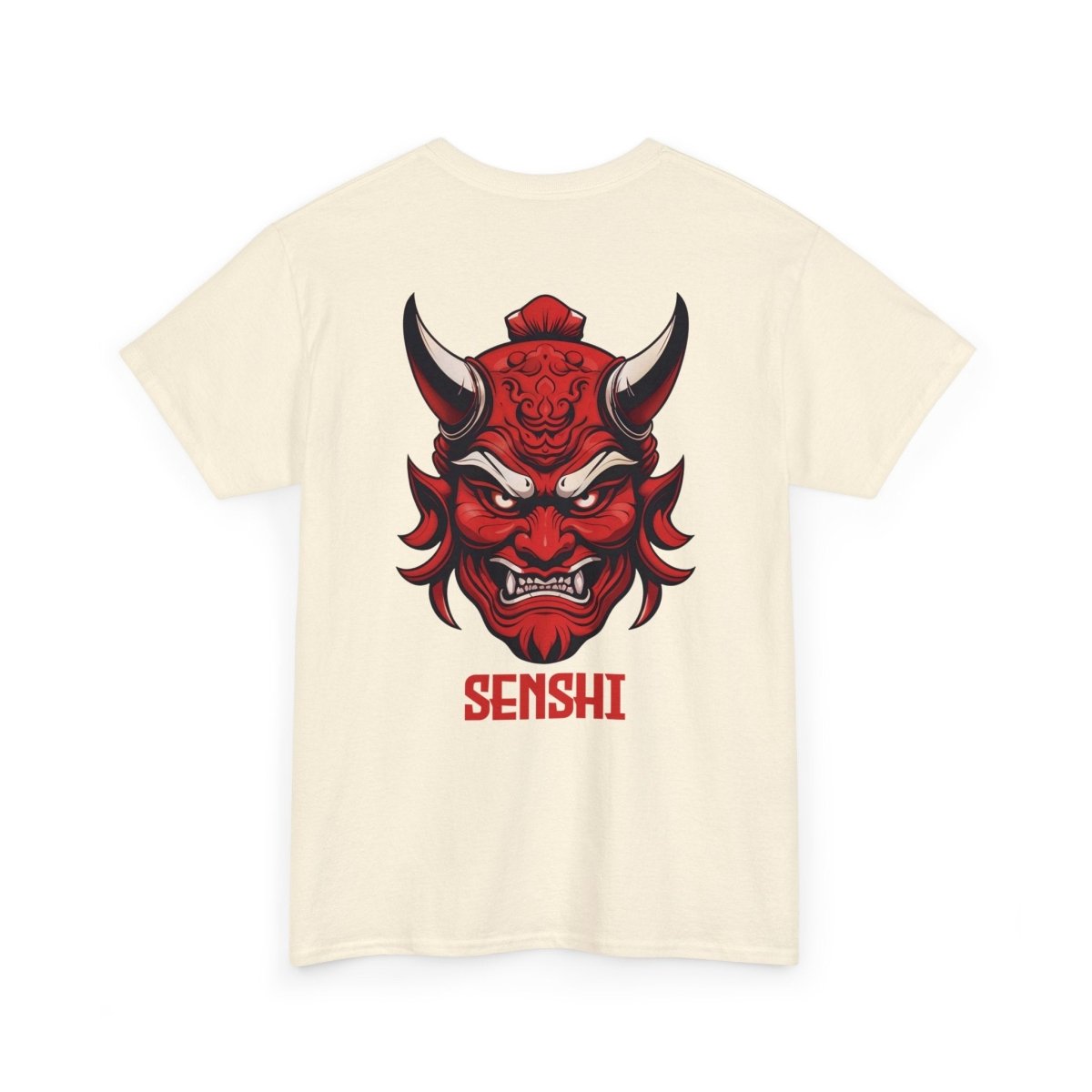 Unique Warrior Senshi T - Shirt mit Oni - Maske - TeeGerDesign - T - Shirt - Crew neck