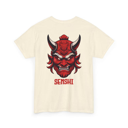 Unique Warrior Senshi T - Shirt mit Oni - Maske - TeeGerDesign - T - Shirt - Crew neck