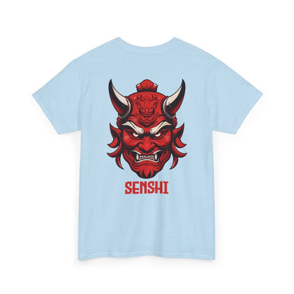 Unique Warrior Senshi T - Shirt mit Oni - Maske - TeeGerDesign - T - Shirt - Crew neck