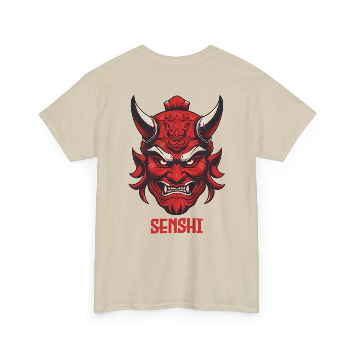 Unique Warrior Senshi T - Shirt mit Oni - Maske - TeeGerDesign - T - Shirt - Crew neck