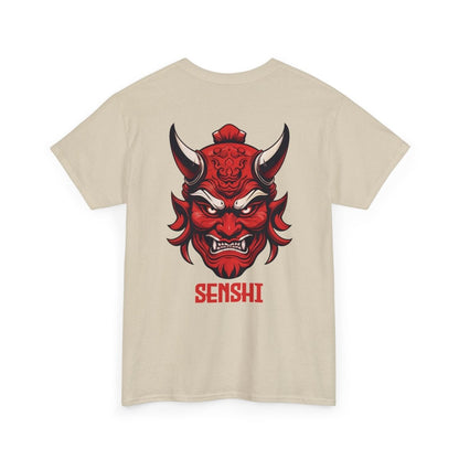 Unique Warrior Senshi T - Shirt mit Oni - Maske - TeeGerDesign - T - Shirt - Crew neck