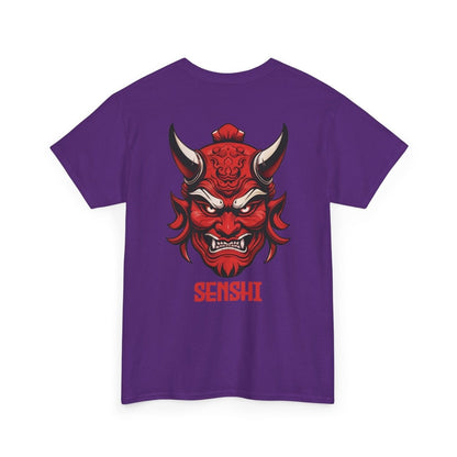 Unique Warrior Senshi T - Shirt mit Oni - Maske - TeeGerDesign - T - Shirt - Crew neck