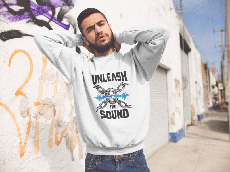 Unleash the Sound Sweatshirt - TeeGerDesign - Sweatshirt - Crew neck