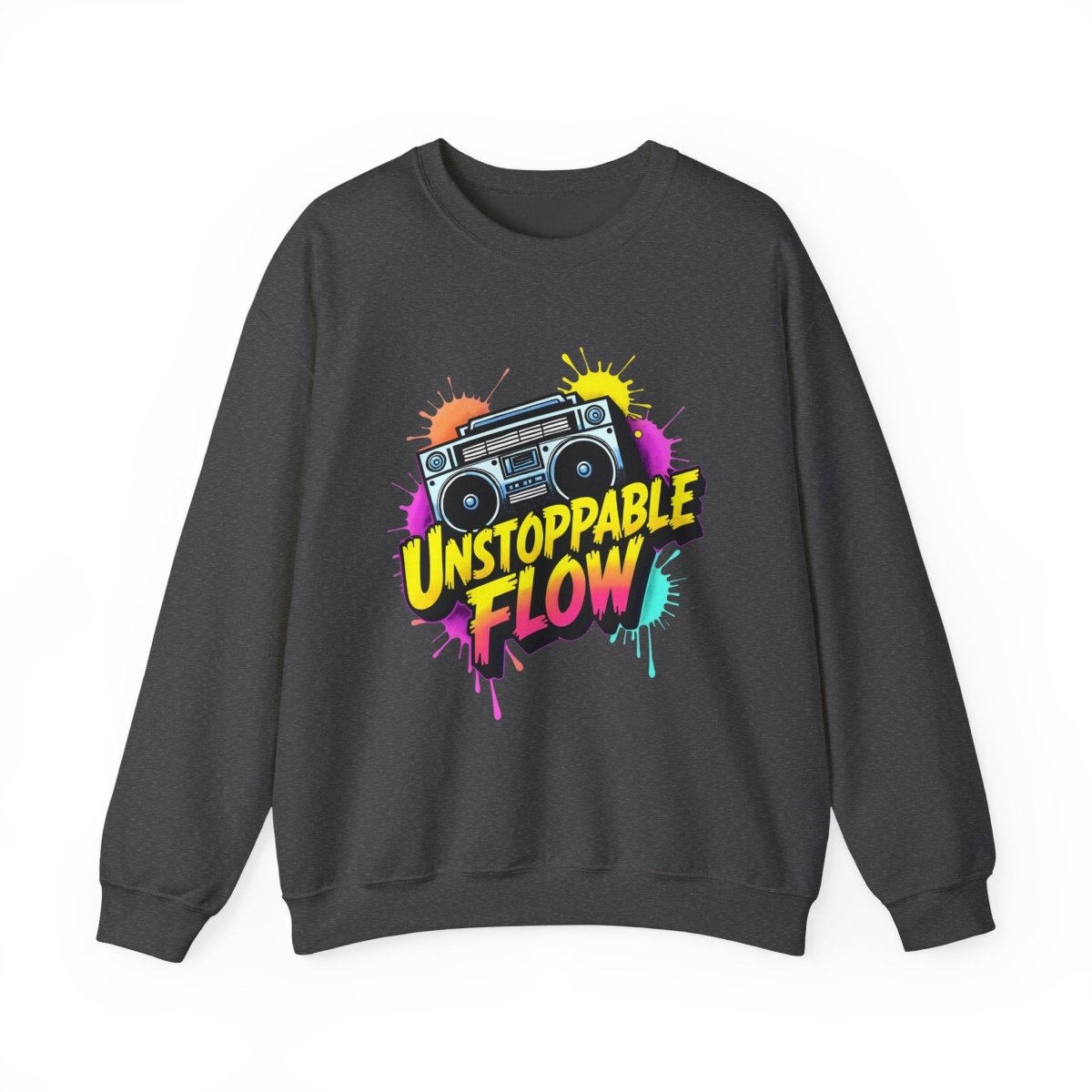 Unstoppable Flow - Boombox Sweatshirt - TeeGerDesign - Sweatshirt - Crew neck