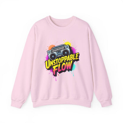 Unstoppable Flow - Boombox Sweatshirt - TeeGerDesign - Sweatshirt - Crew neck