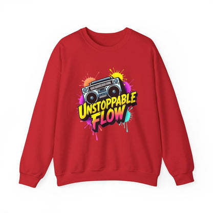 Unstoppable Flow - Boombox Sweatshirt - TeeGerDesign - Sweatshirt - Crew neck