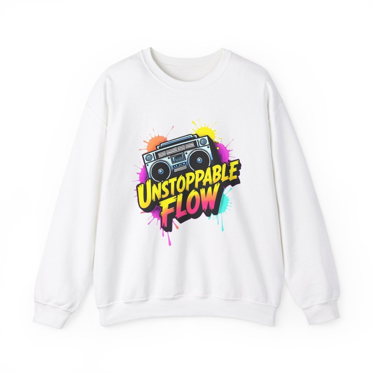 Unstoppable Flow - Boombox Sweatshirt - TeeGerDesign - Sweatshirt - Crew neck