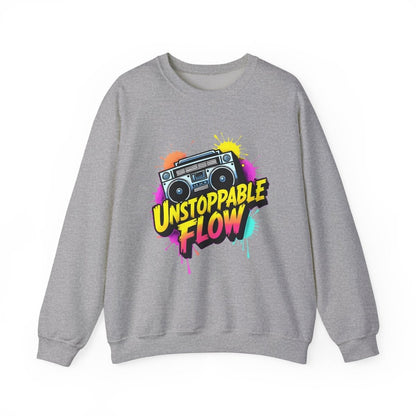 Unstoppable Flow - Boombox Sweatshirt - TeeGerDesign - Sweatshirt - Crew neck