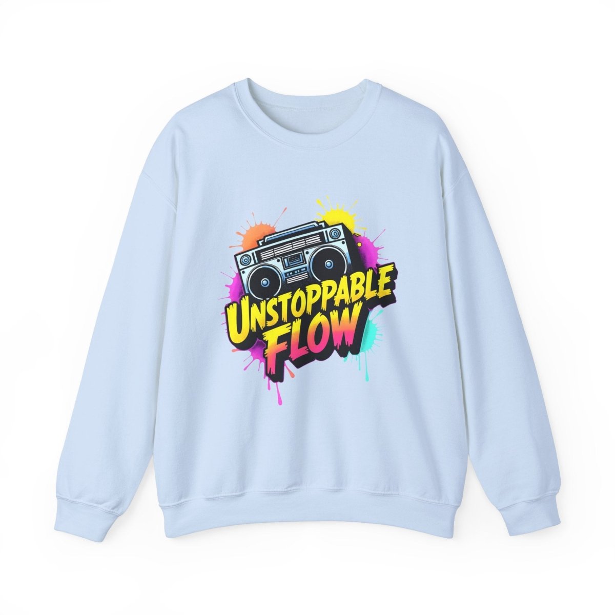 Unstoppable Flow - Boombox Sweatshirt - TeeGerDesign - Sweatshirt - Crew neck