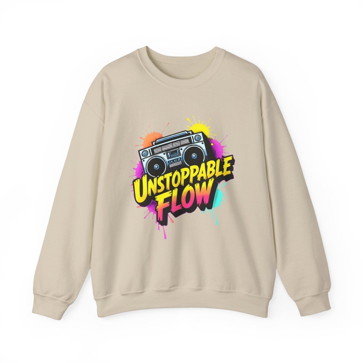 Unstoppable Flow - Boombox Sweatshirt - TeeGerDesign - Sweatshirt - Crew neck