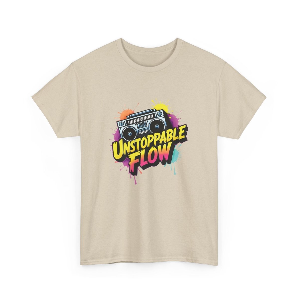 Unstoppable Flow - Boombox T-Shirt - TeeGerDesign - T-Shirt - Crew neck