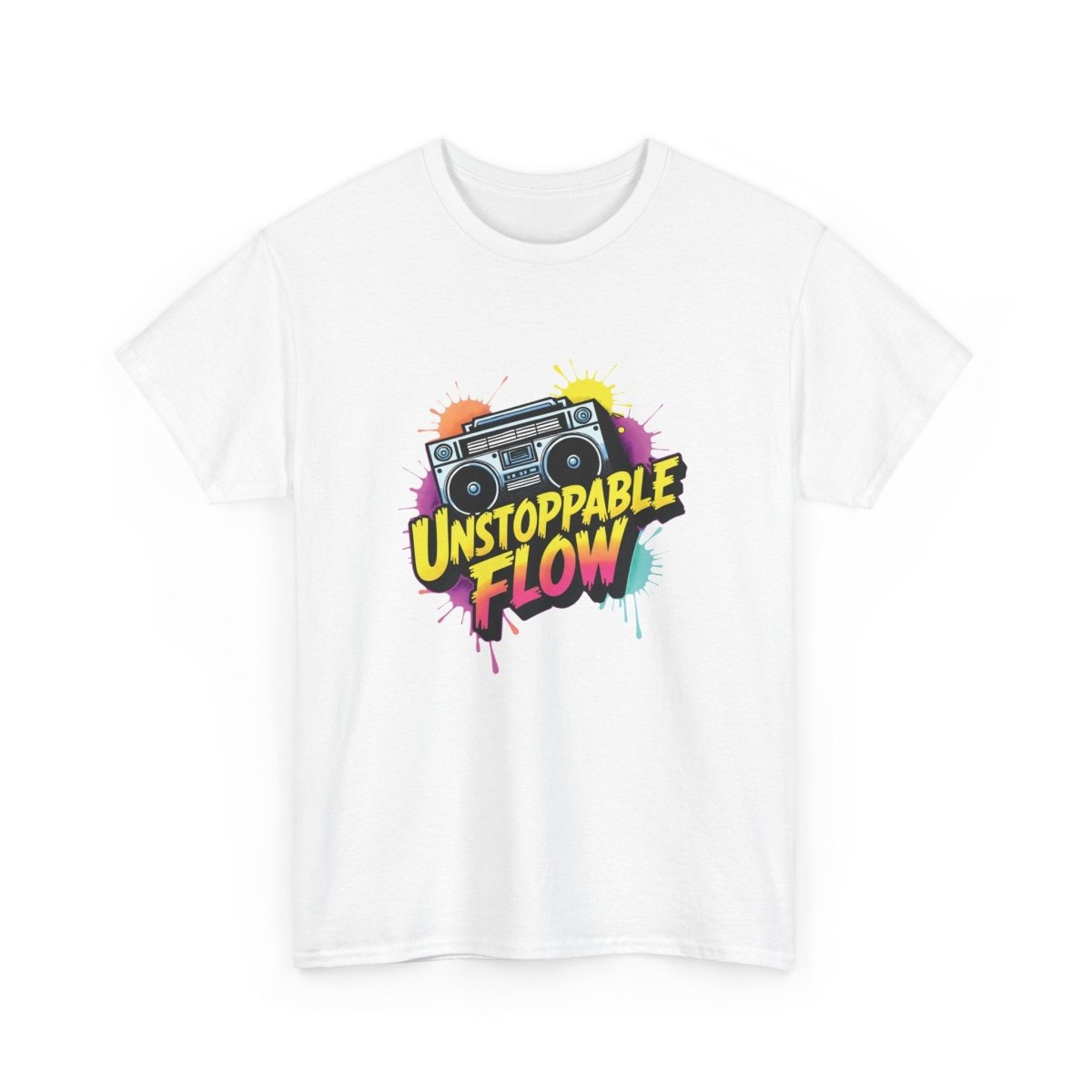 Unstoppable Flow - Boombox T-Shirt - TeeGerDesign - T-Shirt - Crew neck