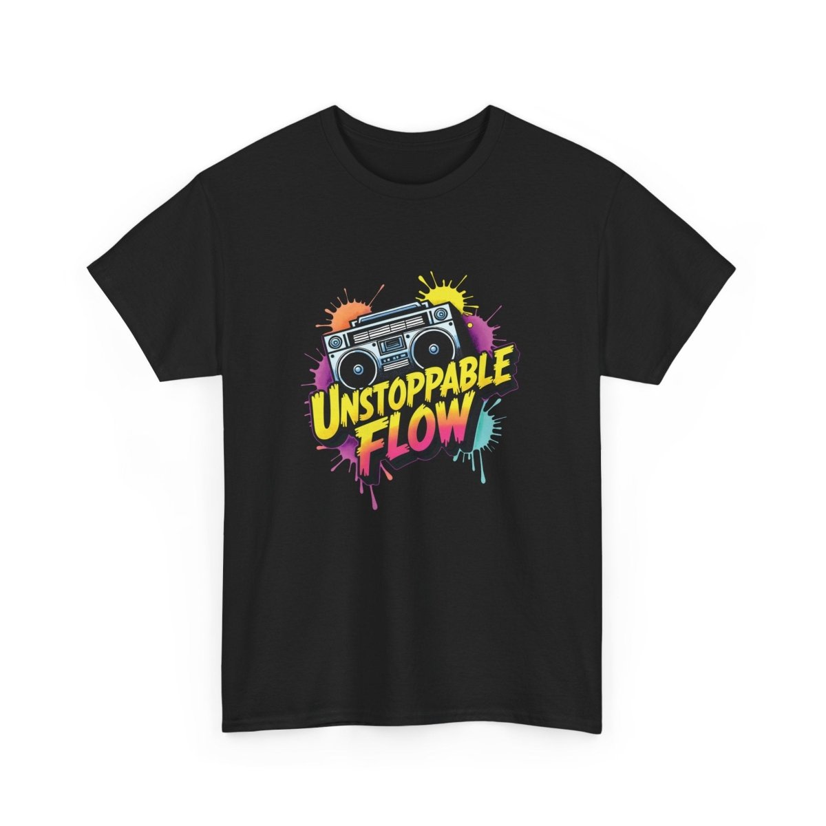 Unstoppable Flow - Boombox T-Shirt - TeeGerDesign - T-Shirt - Crew neck