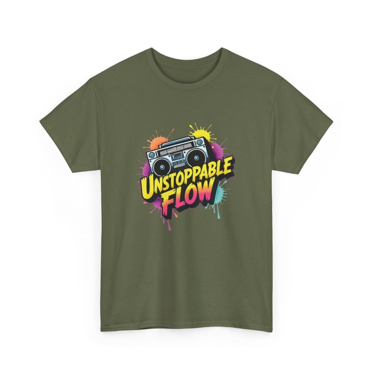 Unstoppable Flow - Boombox T-Shirt - TeeGerDesign - T-Shirt - Crew neck