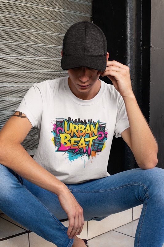 Urban Beat T - Shirt mit Graffiti - Design - TeeGerDesign - T - Shirt - Crew neck