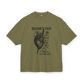 Vexy TeeGer Bloom in Pain - Oversized Heart & Dagger Frontprint Shirt - TeeGerDesign - T-Shirt - BY163
