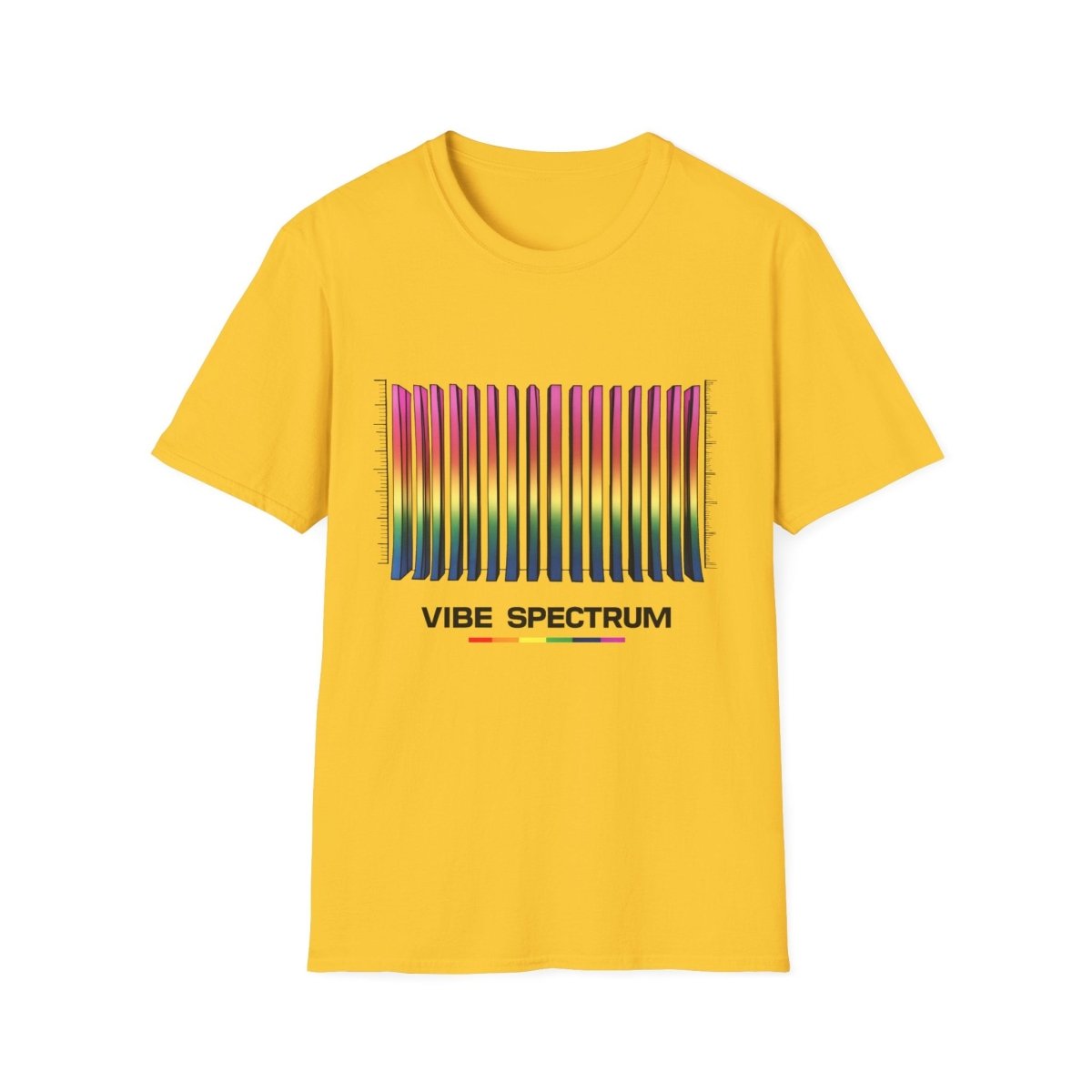 Vibe Spectrum T-Shirt – Farbenfrohes Design - TeeGerDesign - T-Shirt - Cotton