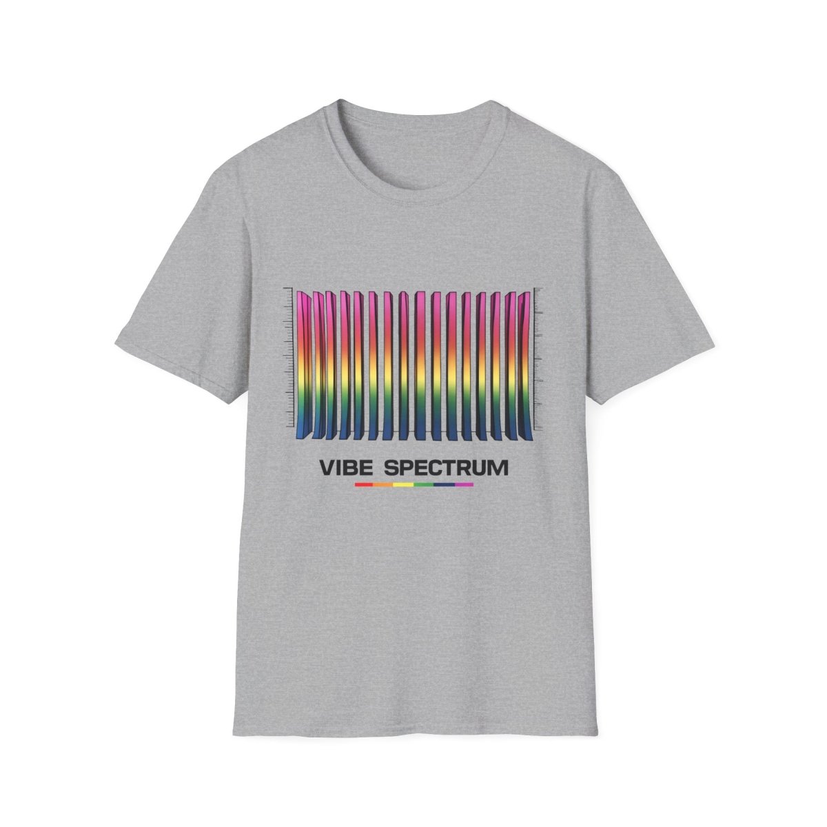 Vibe Spectrum T-Shirt – Farbenfrohes Design - TeeGerDesign - T-Shirt - Cotton