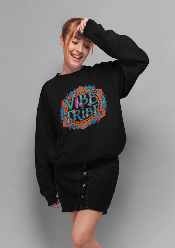 Vibe Tribe Sweatshirt - TeeGerDesign - Sweatshirt - Crew neck