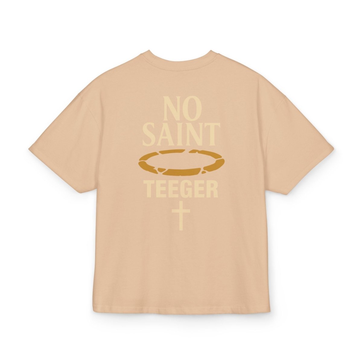 Yani TeeGer No Saint - Oversized Halo Backprint Shirt - TeeGerDesign - T-Shirt - Backprint