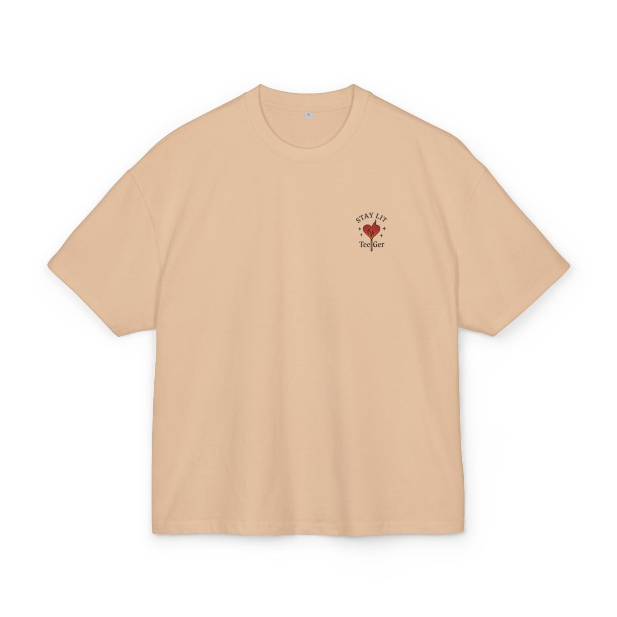 Yani TeeGer Stay Lit - Mini Flame Heart Frontprint Shirt - TeeGerDesign - T-Shirt - BY163