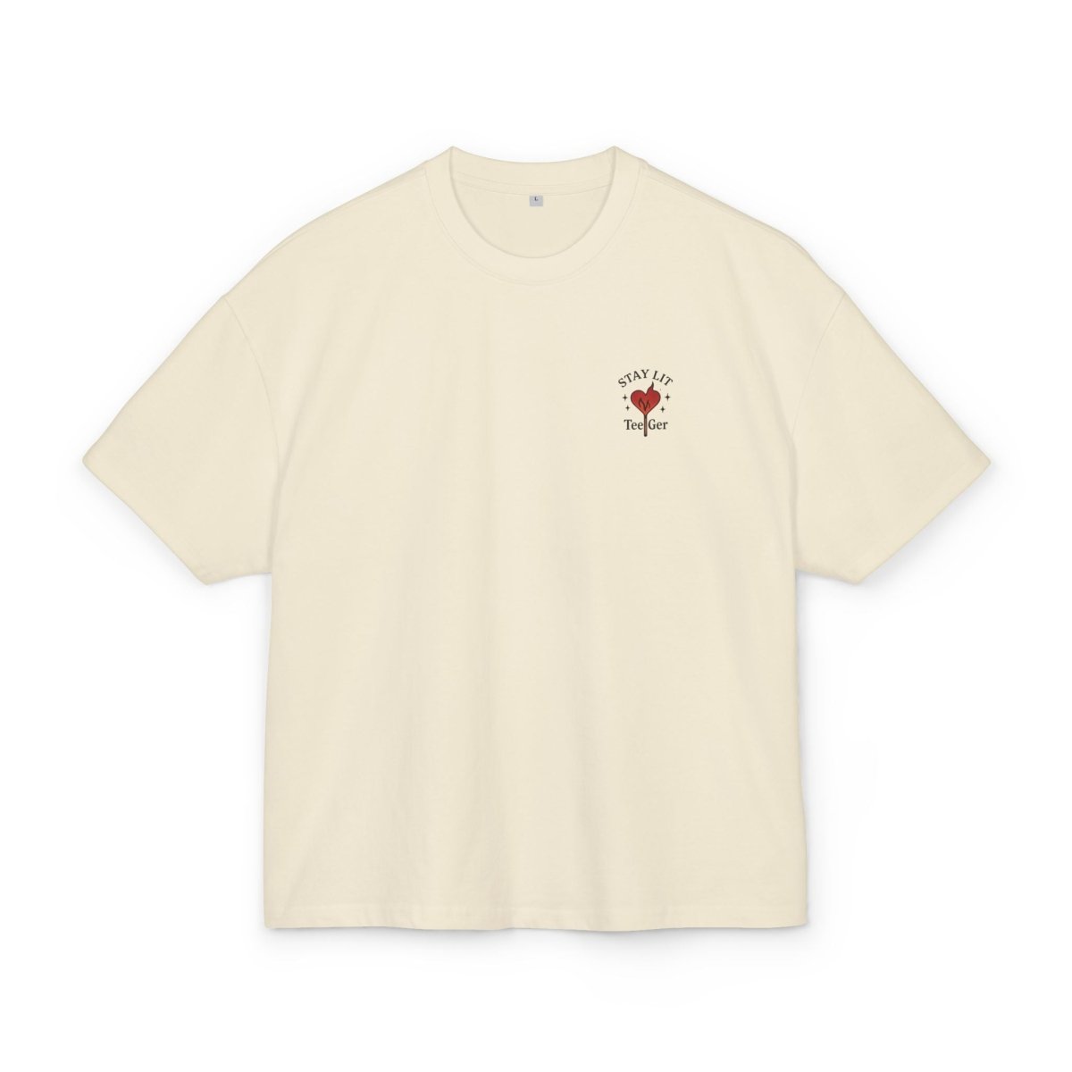 Yani TeeGer Stay Lit - Mini Flame Heart Frontprint Shirt - TeeGerDesign - T-Shirt - BY163