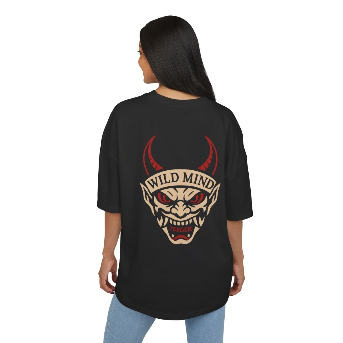 Yani TeeGer Wild Mind - Oversized Demon Backprint Shirt - TeeGerDesign - T-Shirt - Backprint
