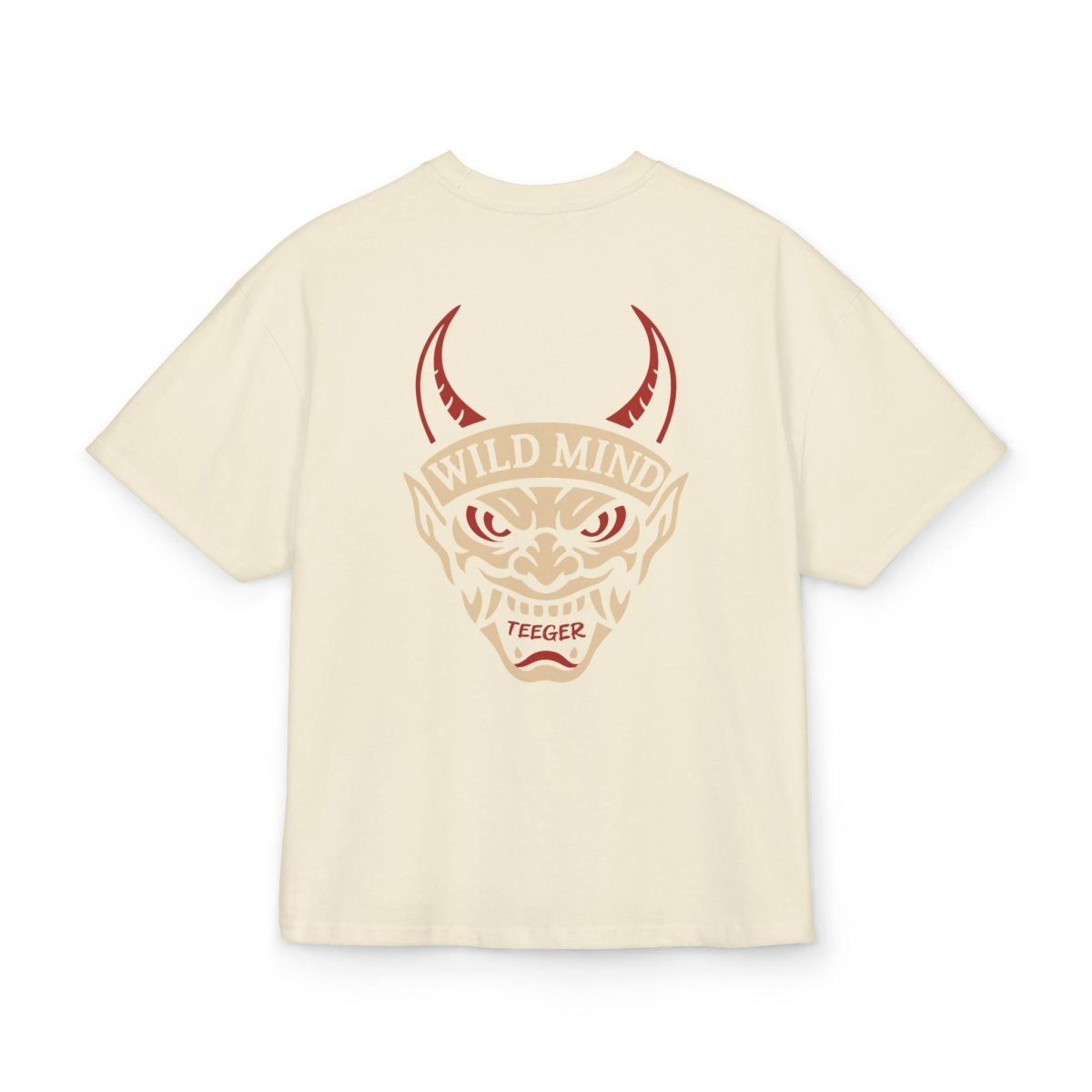 Yani TeeGer Wild Mind - Oversized Demon Backprint Shirt - TeeGerDesign - T-Shirt - Backprint